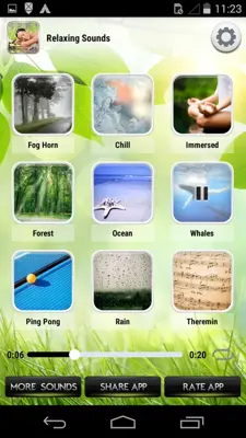 Relaxing Sounds android App screenshot 0