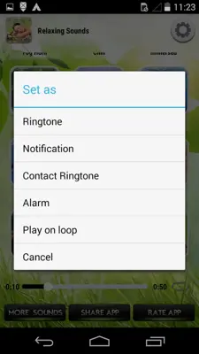 Relaxing Sounds android App screenshot 1